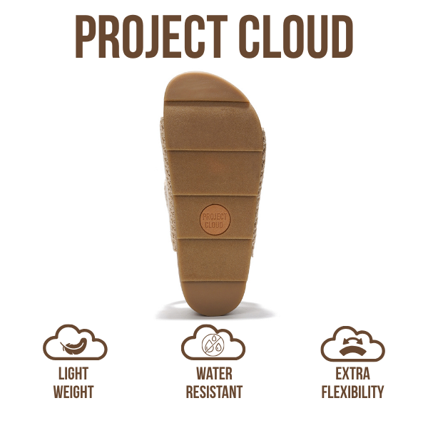 Project Cloud | "Prime" Platform Sandals | Memory Foam Technology | Lightweight | Non-Slip