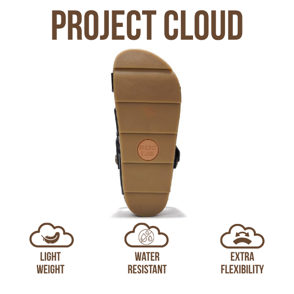 Project Cloud | "Proud" Vegan Leather Platform Sandals - Memory Foam, Lightweight, Non-Slip