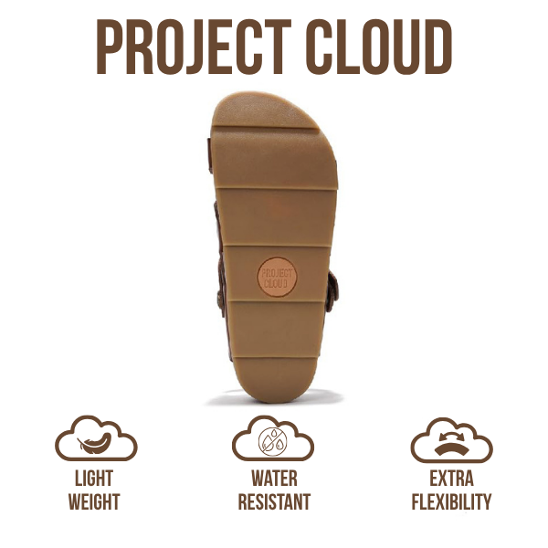 Project Cloud | "Proud" Vegan Leather Platform Sandals - Memory Foam, Lightweight, Non-Slip