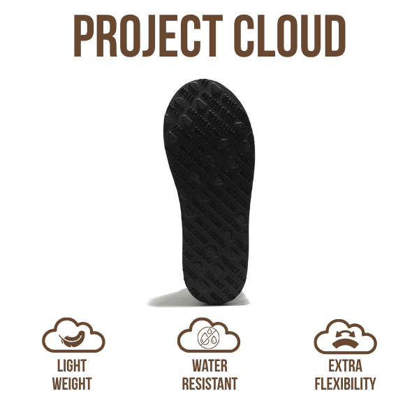 Project Cloud | "Relaxation" Australian Sheepskin Mens Slippers | Memory Foam | Lightweight | Non-Slip