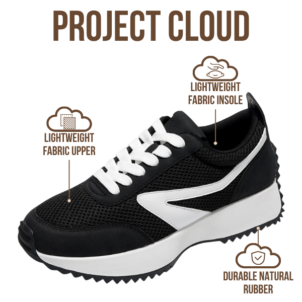 Project Cloud| "Serena" Fashion Sneakers for Women | Memory Foam Insole | Lightweight | Non-Slip