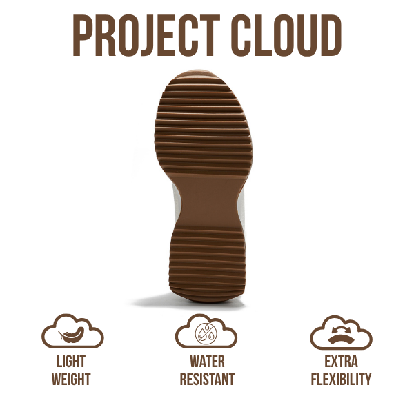 Project Cloud| "Serena" Fashion Sneakers for Women | Memory Foam Insole | Lightweight | Non-Slip