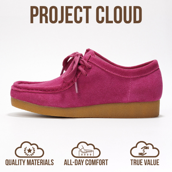 Project Cloud | "Wally" Oxford Shoes for Women | Genuine Leather | Memory Foam | Lightweight | Non-Slip