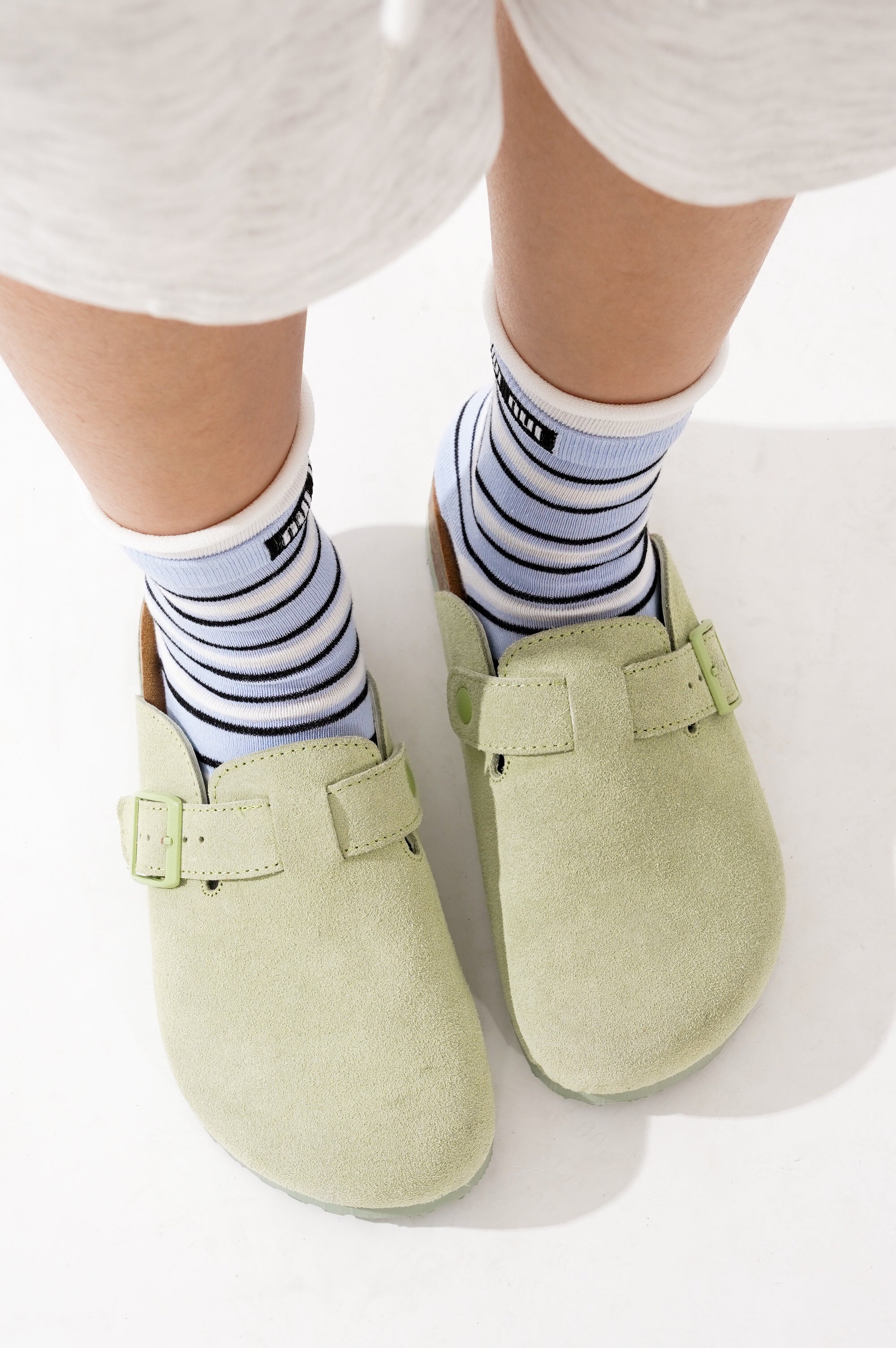 Project Cloud Benton Women's Clogs in Suede, featuring arch support and memory foam.