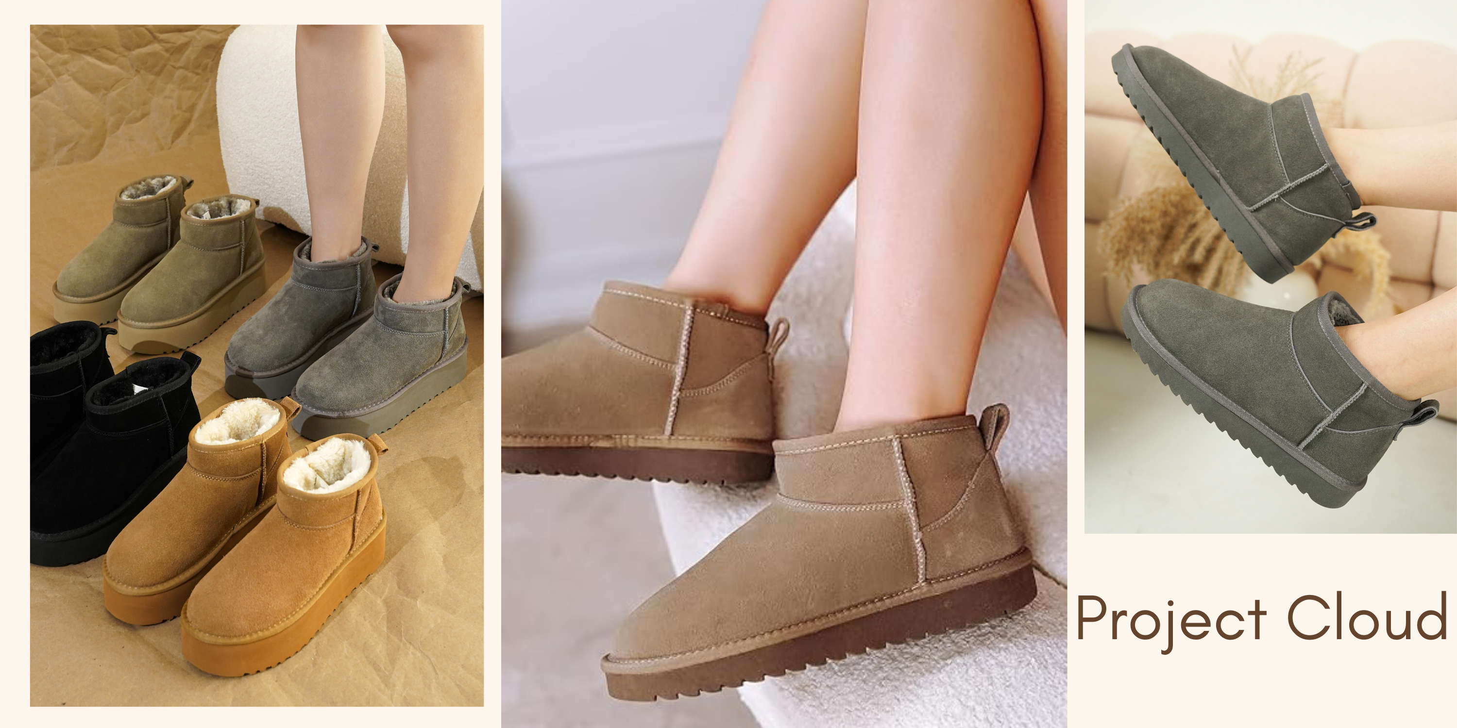 Brown suede slip-on slippers with memory foam footbed and EVA sole for indoor comfort