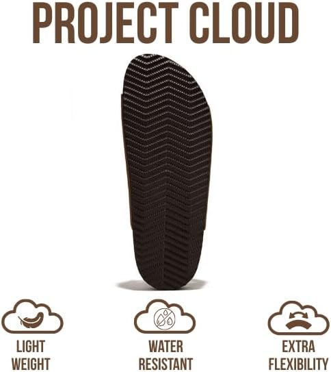 Project Cloud Men's | 100% Genuine Leather Sandals | Memory Foam | Lightweight | Non-Slip - Arizona Mens