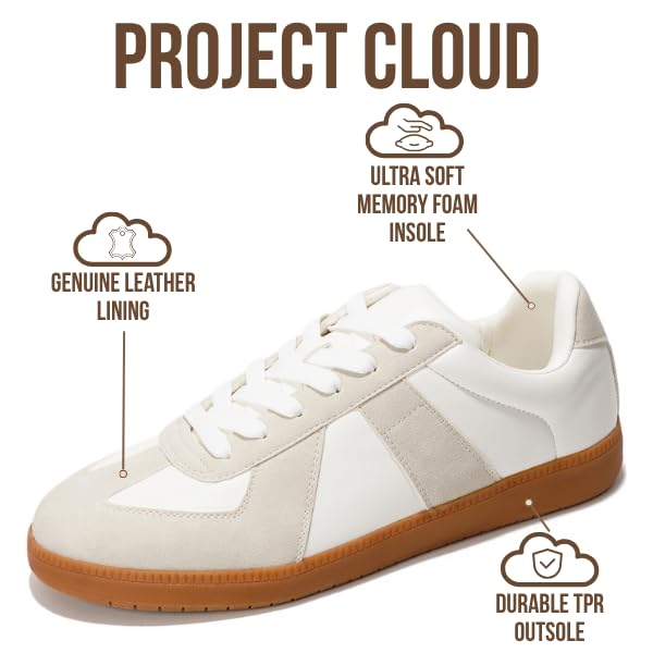 Project Cloud | "Dixon" Fashion Sneakers for Men | Memory Foam Insole | Lightweight | Non-Slip