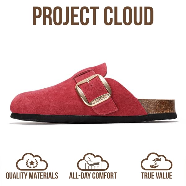 Project Cloud | "Manchester" Women Clogs | Genuine Leather | ProjectPlush™️ | Non-Slip