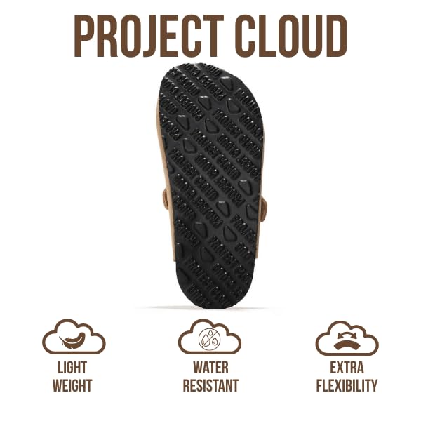 Project Cloud | "Little Benton" Clogs for kids | Genuine Leather | Memory Foam | Lightweight | Non-Slip