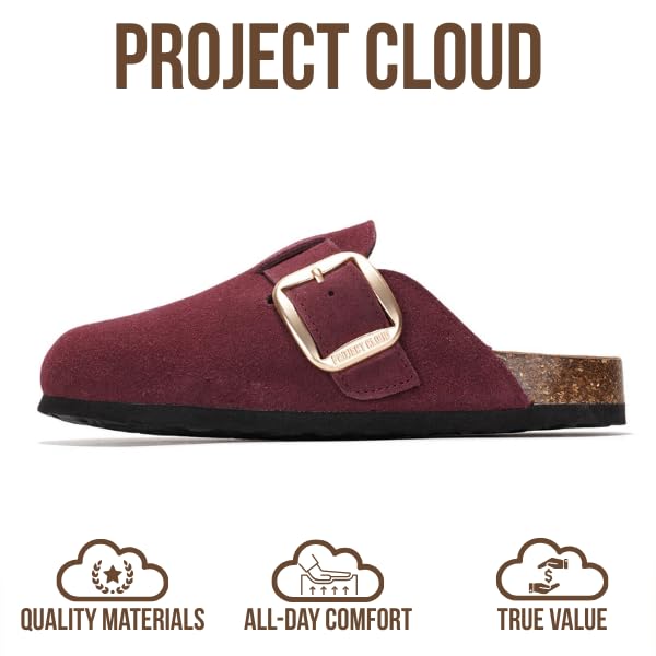 Project Cloud | "Manchester" Women Clogs | Genuine Leather | ProjectPlush™️ | Non-Slip