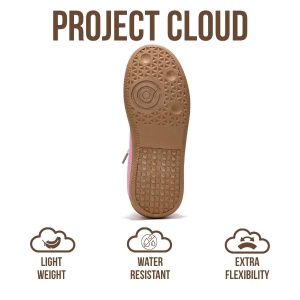 Project Cloud | "Little Irita" Kids Sneakers | Vegan Leather Upper | Memory Foam | Lightweight | Non-Slip