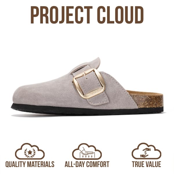 Project Cloud | "Manchester" Women Clogs | Genuine Leather | ProjectPlush™️ | Non-Slip