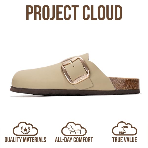 Project Cloud | "Manchester" Women Clogs | Genuine Leather | ProjectPlush™️ | Non-Slip