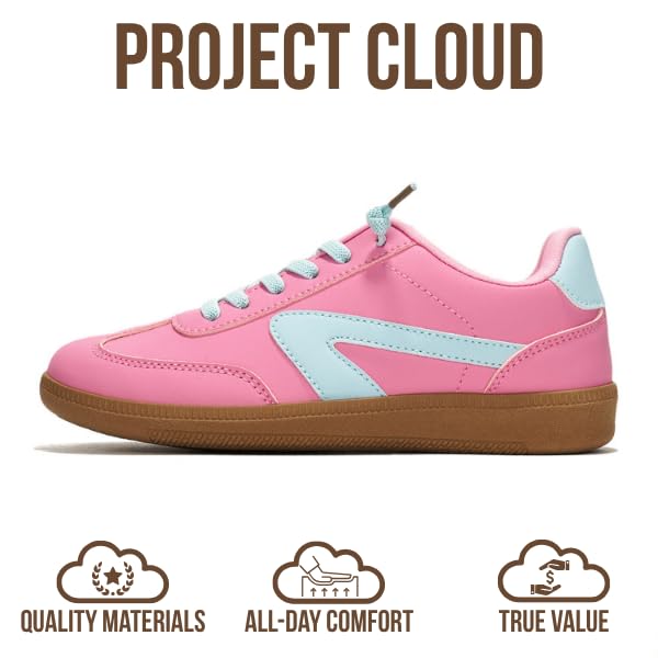Project Cloud | "Little Irita" Kids Sneakers | Vegan Leather Upper | Memory Foam | Lightweight | Non-Slip