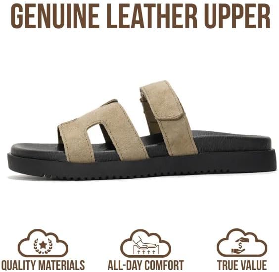 Project Cloud Women's | 100% Genuine Leather Women's Sandals | Plush Soft Insole | Lightweight | Non-Slip - Mayvy - Project Cloud - Sandals -Shop Project Cloud premium footwear Now!