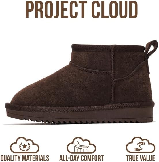 Project Cloud Kids | Ankle Boots for Girls | Genuine Leather | Memory Foam | Lightweight | Non-Slip - Julia