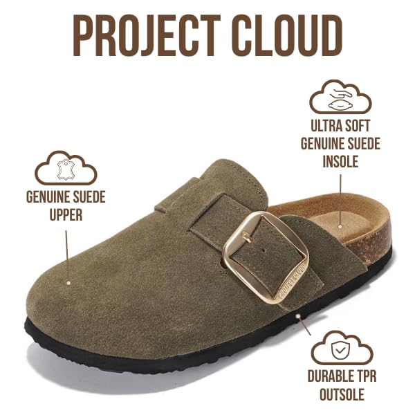 Project Cloud | "Manchester" Women Clogs | Genuine Leather | ProjectPlush™️ | Non-Slip