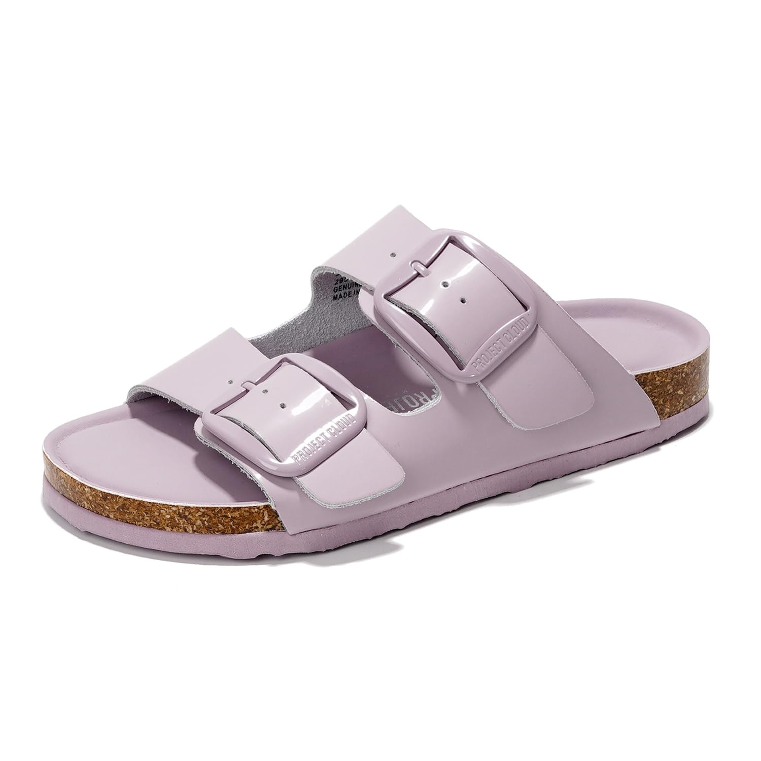 100% Genuine Leather Flat Sandals Comfortable Beach Essentials Womens Sandals - Memory Foam Slides for Women (Santorini)