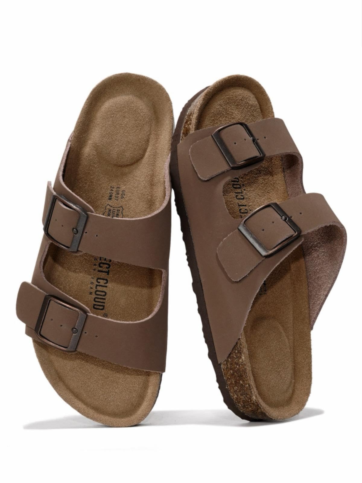 Project Cloud | "Venita" 100% Genuine Leather Sandal- ProjectPlush™ Memory Foam Technology