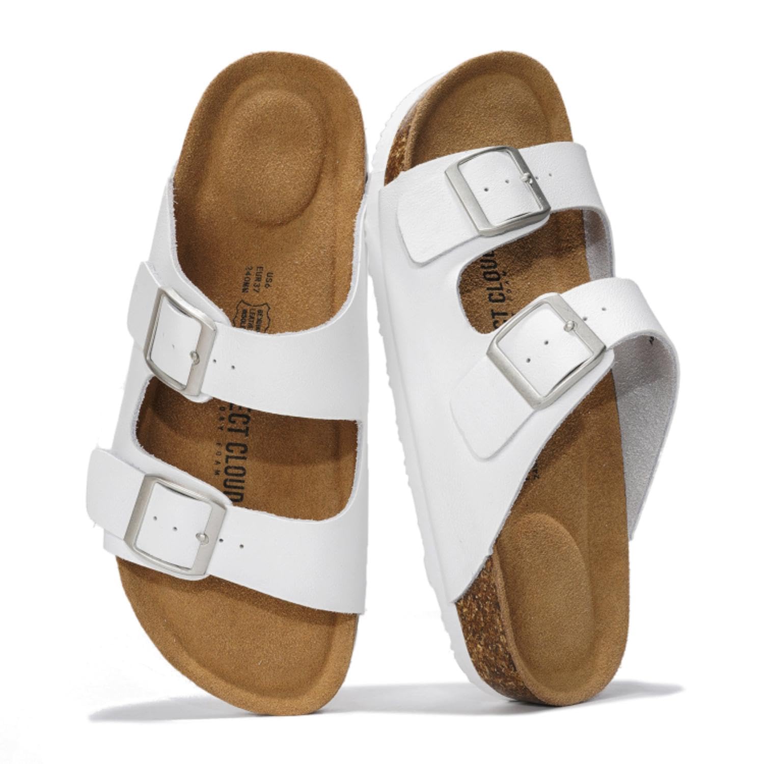 Project Cloud | "Venita" 100% Genuine Leather Sandal- ProjectPlush™ Memory Foam Technology