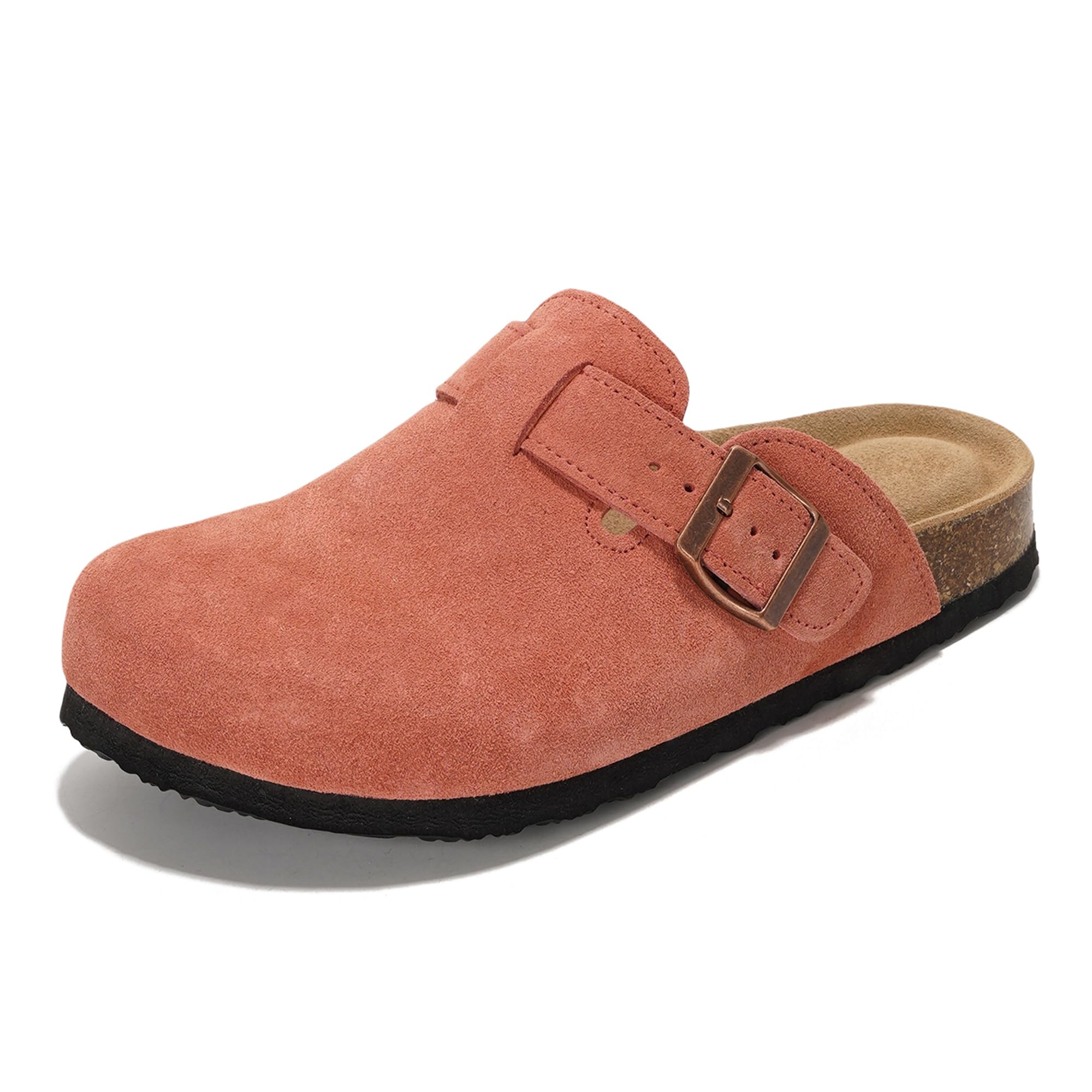 Zuecos de cuero para mujer Benton de Project Cloud: espuma viscoelástica y soporte 