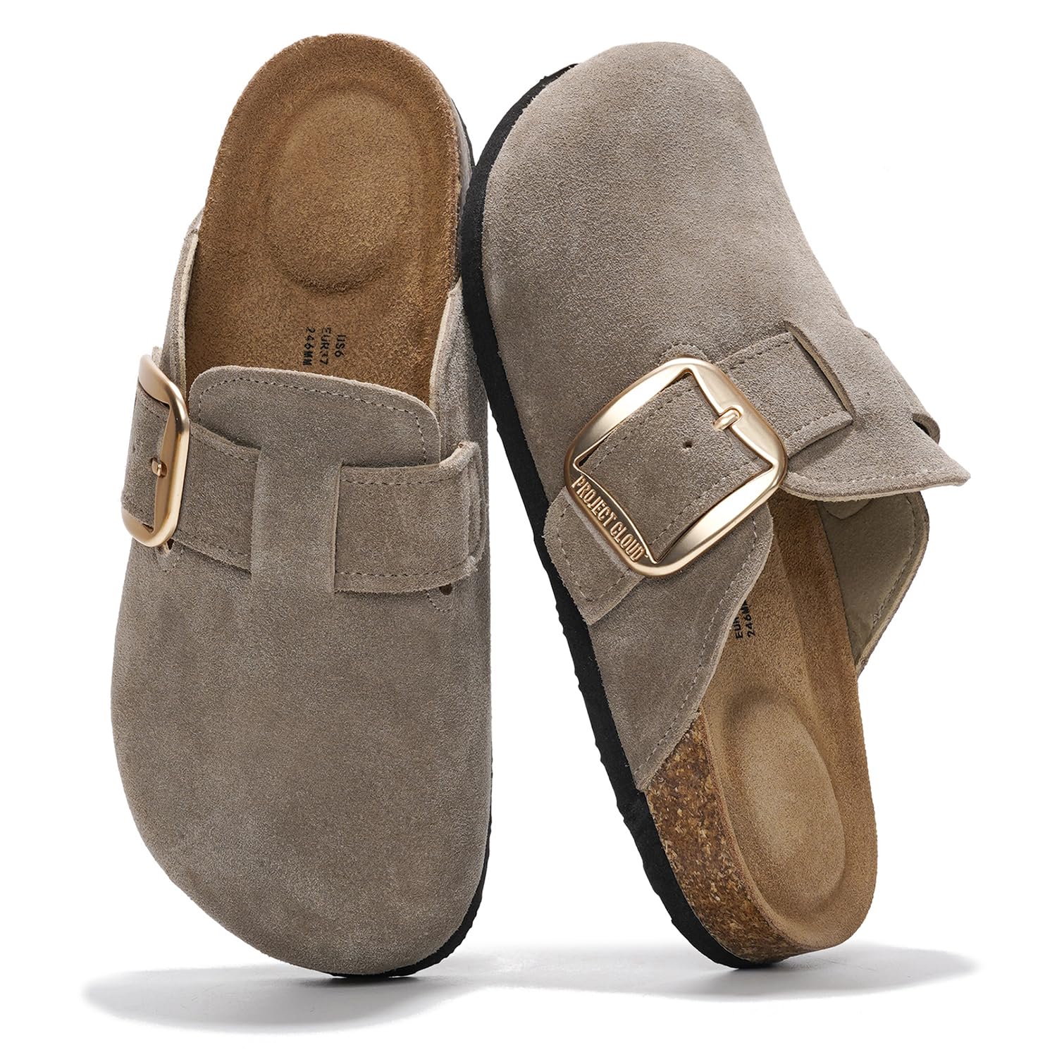 Project Cloud | "Manchester Wide" Women Clogs | Genuine Leather | ProjectPlush | Anti-Slip