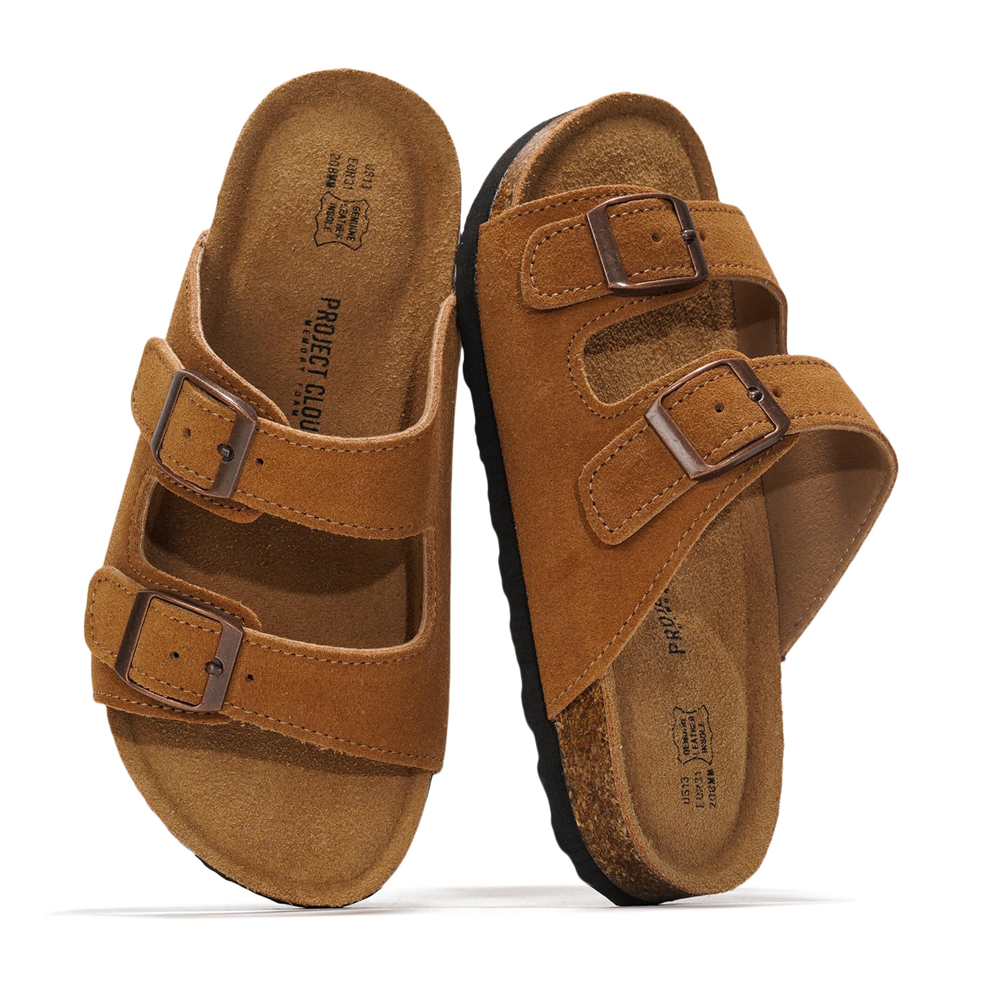 Project Cloud | "Little Venita" Slides for Kids| Genuine Leather | Water Resistant | ProjectPlush | Anti-Slip | Lightweight