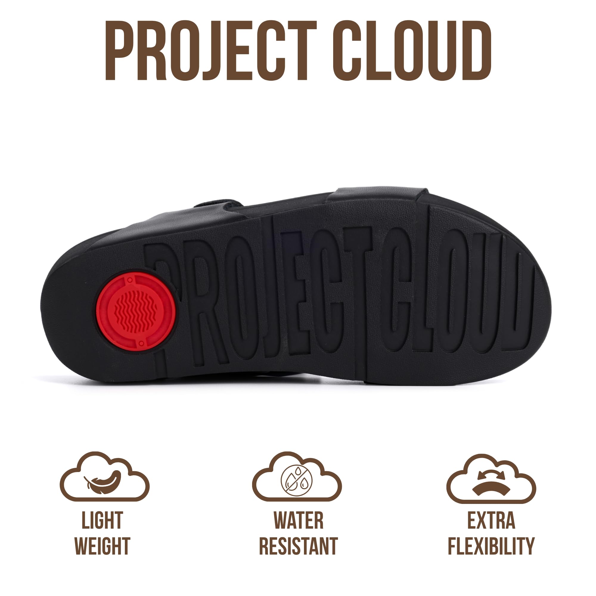Project Cloud Women's | Genuine Leather Platform Sandals | Adjustable Double Strap | Lightweight | Non-Slip - Adee - Project Cloud - Sandals -Shop Project Cloud premium footwear Now!