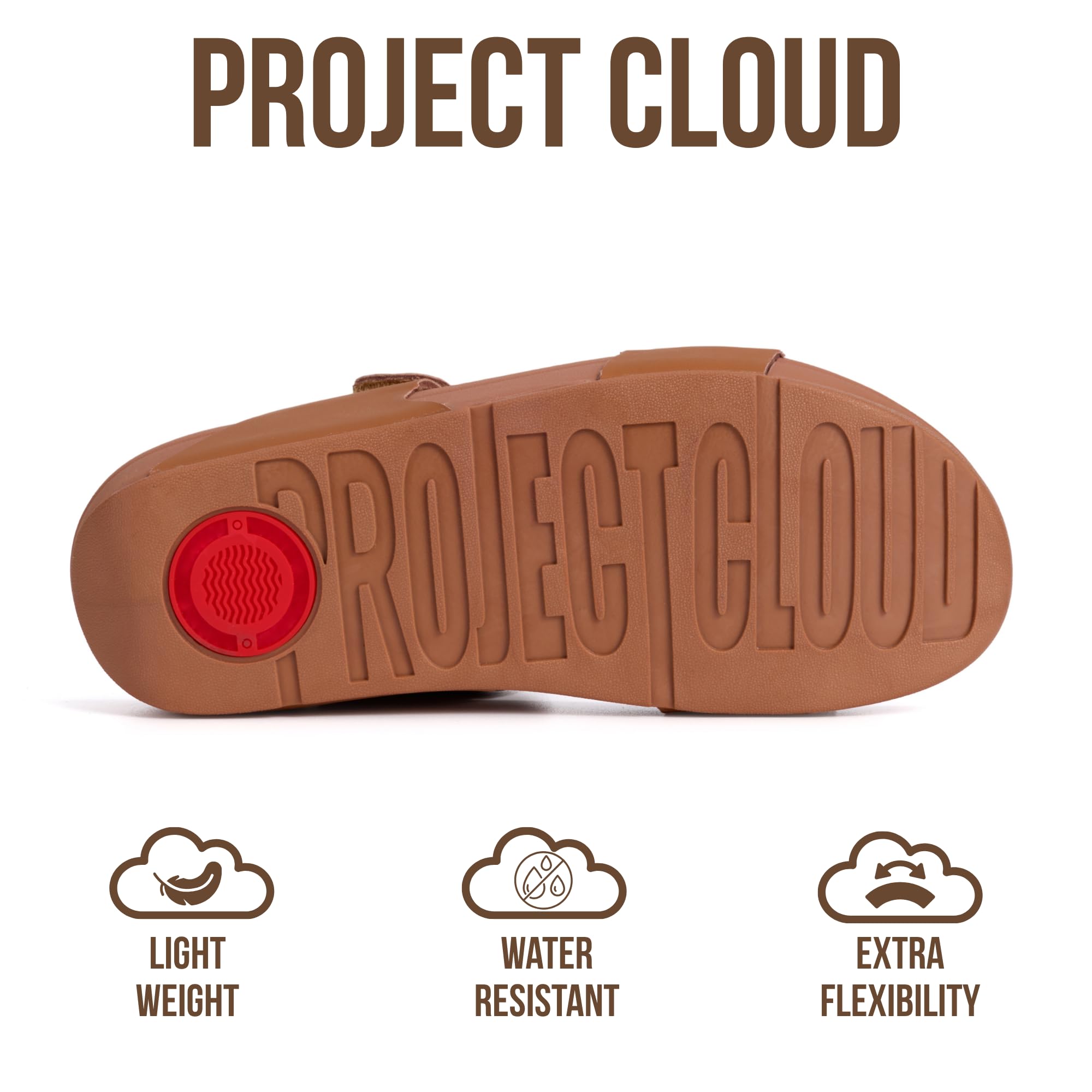 Project Cloud Women's | Genuine Leather Platform Sandals | Adjustable Double Strap | Lightweight | Non-Slip - Adee - Project Cloud - Sandals -Shop Project Cloud premium footwear Now!