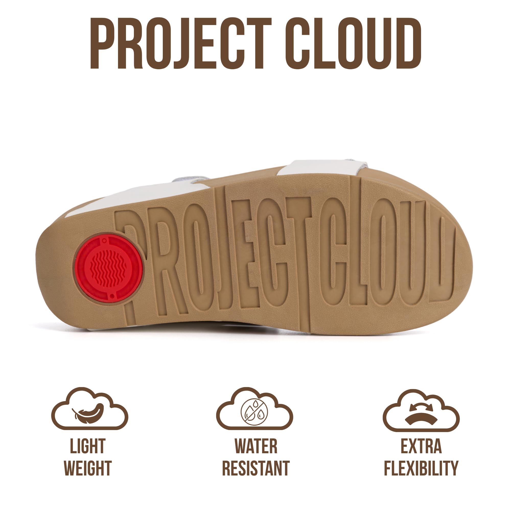 Project Cloud Women's | Genuine Leather Platform Sandals | Adjustable Double Strap | Lightweight | Non-Slip - Adee - Project Cloud - Sandals -Shop Project Cloud premium footwear Now!