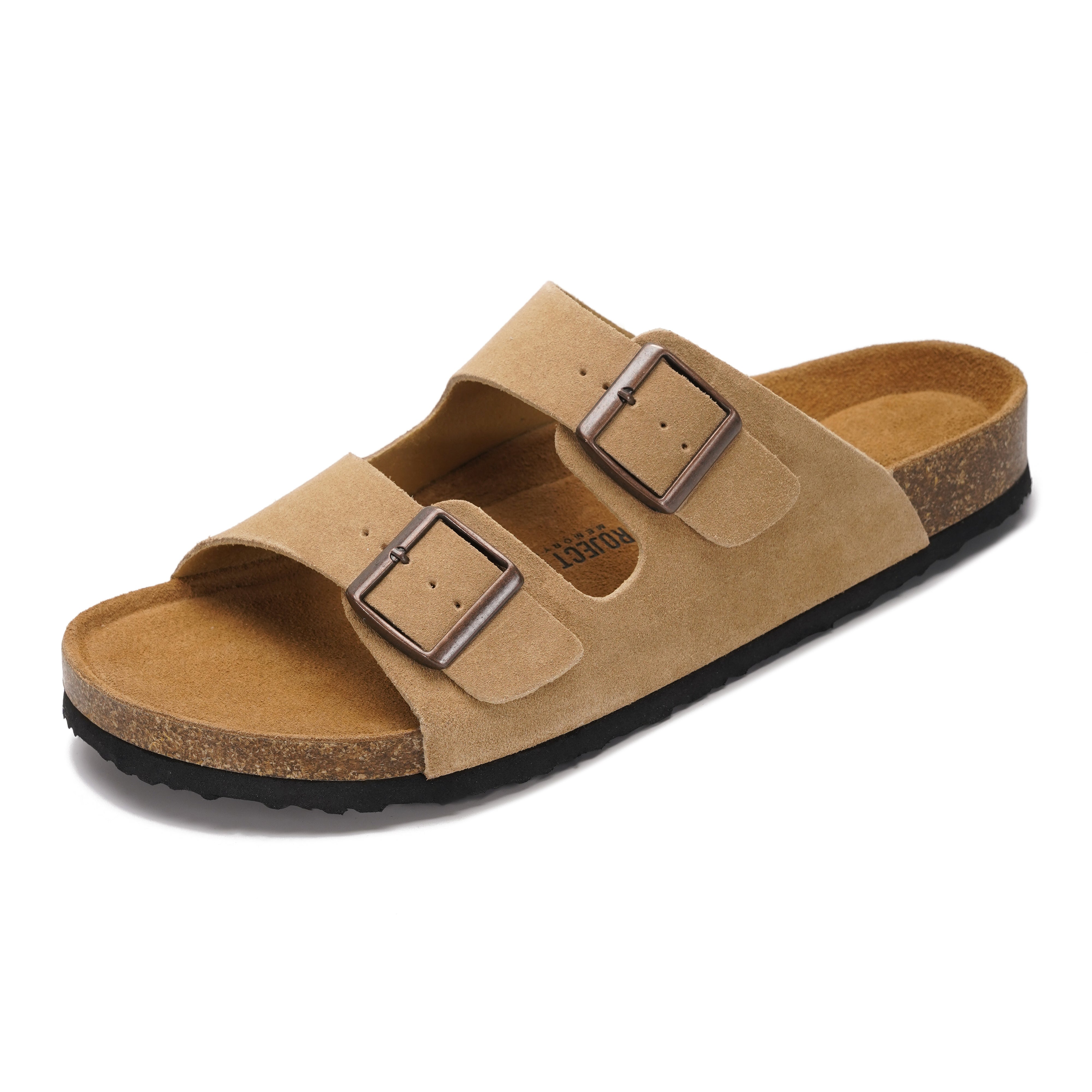 Project Cloud Men's | 100% Genuine Leather Sandals | Memory Foam | Lightweight | Non-Slip - Heritage - Project Cloud - Sandals -Shop Project Cloud premium footwear Now!