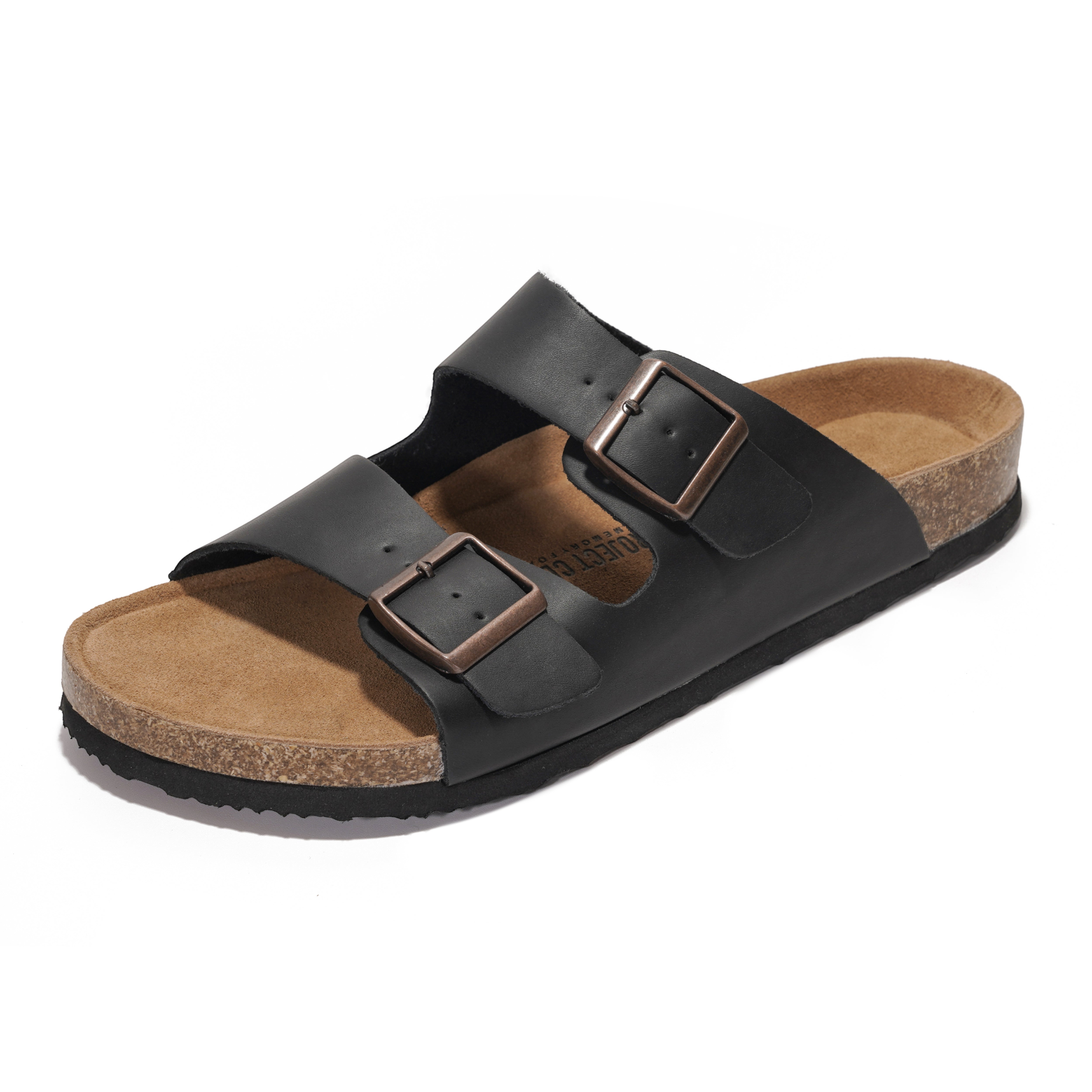 Project Cloud Men's | 100% Genuine Leather Sandals | Memory Foam | Lightweight | Non-Slip - Heritage - Project Cloud - Sandals -Shop Project Cloud premium footwear Now!