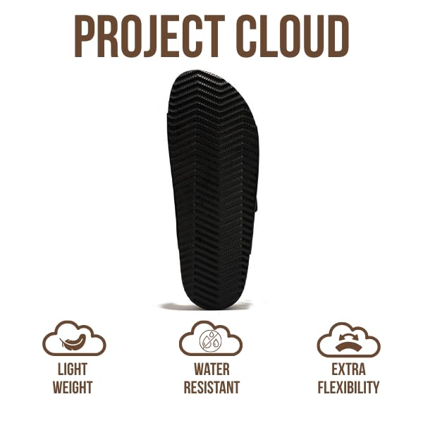 Project Cloud Men's | 100% Genuine Leather Sandals | Memory Foam | Lightweight | Non-Slip - Heritage - Project Cloud - Sandals -Shop Project Cloud premium footwear Now!