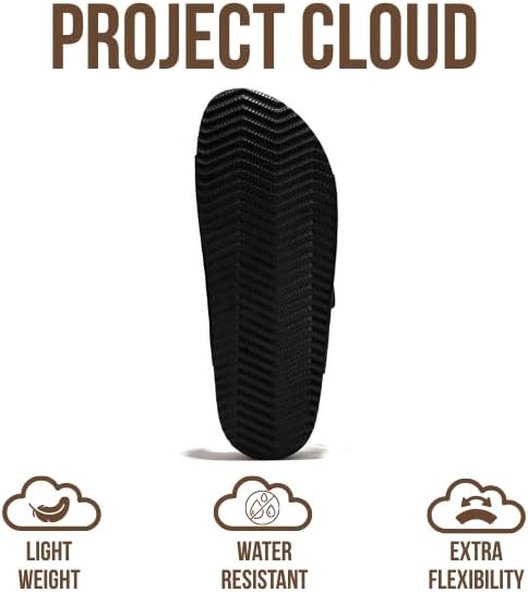 Project Cloud Men's | 100% Genuine Leather Sandals | Memory Foam | Lightweight | Non-Slip - Heritage - Project Cloud - Sandals -Shop Project Cloud premium footwear Now!
