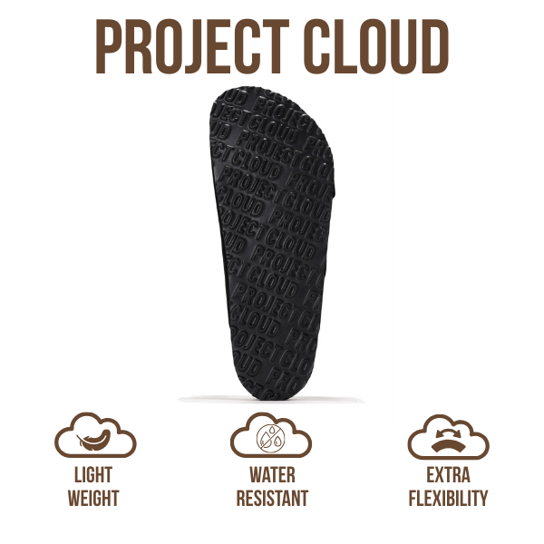 Project Cloud Men's | 100% Genuine Leather Sandals | Memory Foam | Lightweight | Non-Slip - Arizona Mens