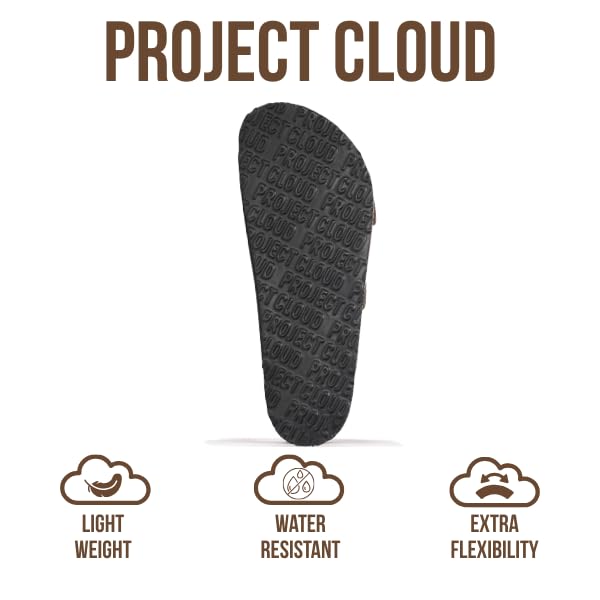 Project Cloud Men's | 100% Genuine Leather Sandals | Memory Foam | Lightweight | Non-Slip - Heritage - Project Cloud - Sandals -Shop Project Cloud premium footwear Now!