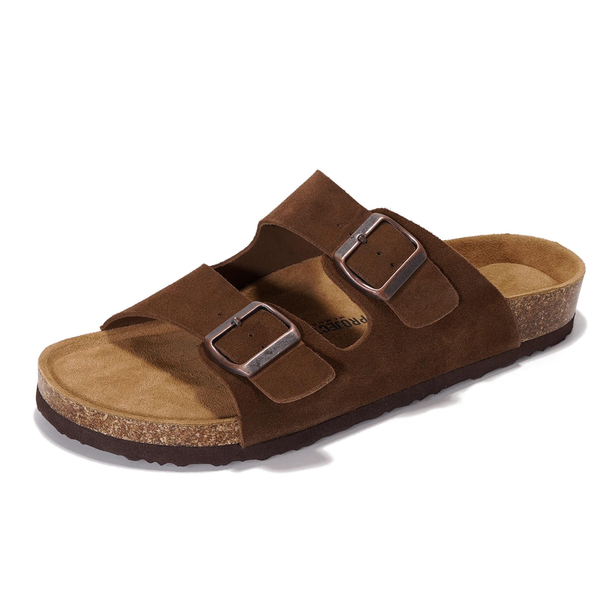 Project Cloud Men's | 100% Genuine Leather Sandals | Memory Foam | Lightweight | Non-Slip - Arizona Mens