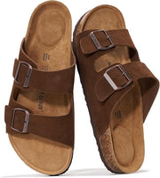 Project Cloud Men's | 100% Genuine Leather Sandals | Memory Foam | Lightweight | Non-Slip - Arizona Mens