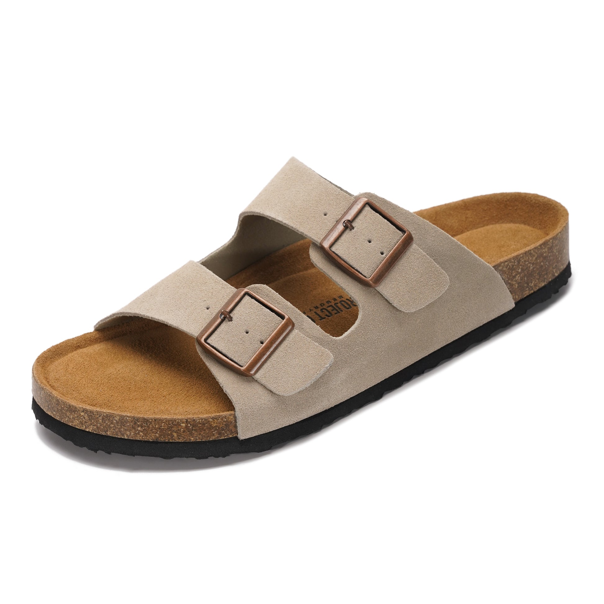 Project Cloud Men's | 100% Genuine Leather Sandals | Memory Foam | Lightweight | Non-Slip - Heritage - Project Cloud - Sandals -Shop Project Cloud premium footwear Now!