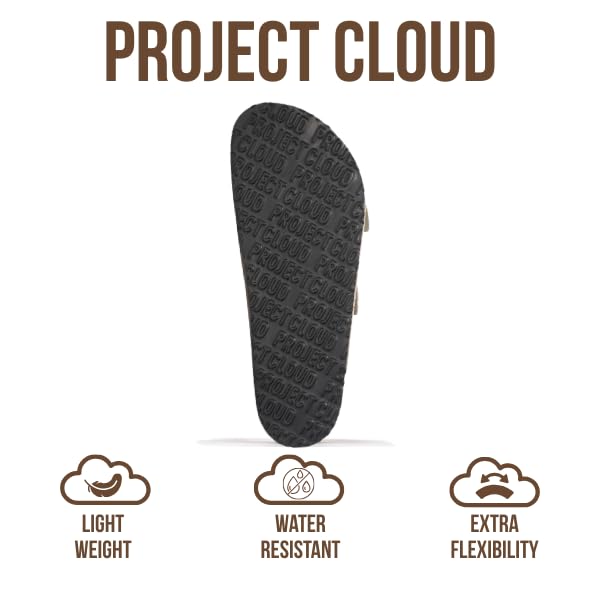 Project Cloud Men's | 100% Genuine Leather Sandals | Memory Foam | Lightweight | Non-Slip - Heritage - Project Cloud - Sandals -Shop Project Cloud premium footwear Now!