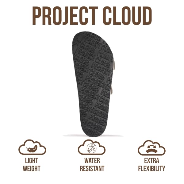 Project Cloud Men's | 100% Genuine Leather Sandals | Memory Foam | Lightweight | Non-Slip - Heritage - Project Cloud - Sandals -Shop Project Cloud premium footwear Now!