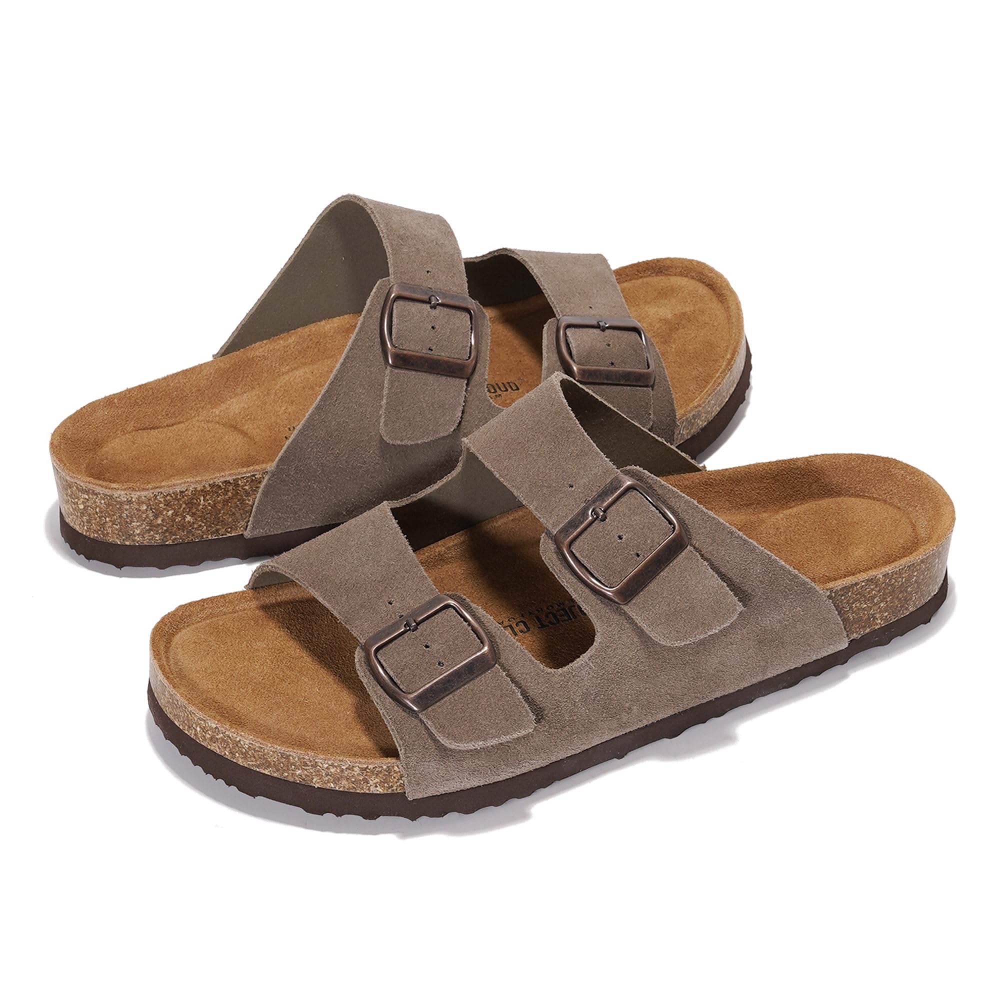 Project Cloud Men's | 100% Genuine Leather Sandals | Memory Foam | Lightweight | Non-Slip - Arizona Mens