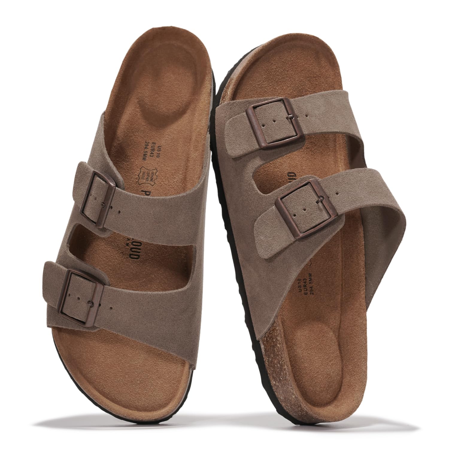 Project Cloud Men's | 100% Genuine Leather Sandals | Memory Foam | Lightweight | Non-Slip - Heritage - Project Cloud - Sandals -Shop Project Cloud premium footwear Now!