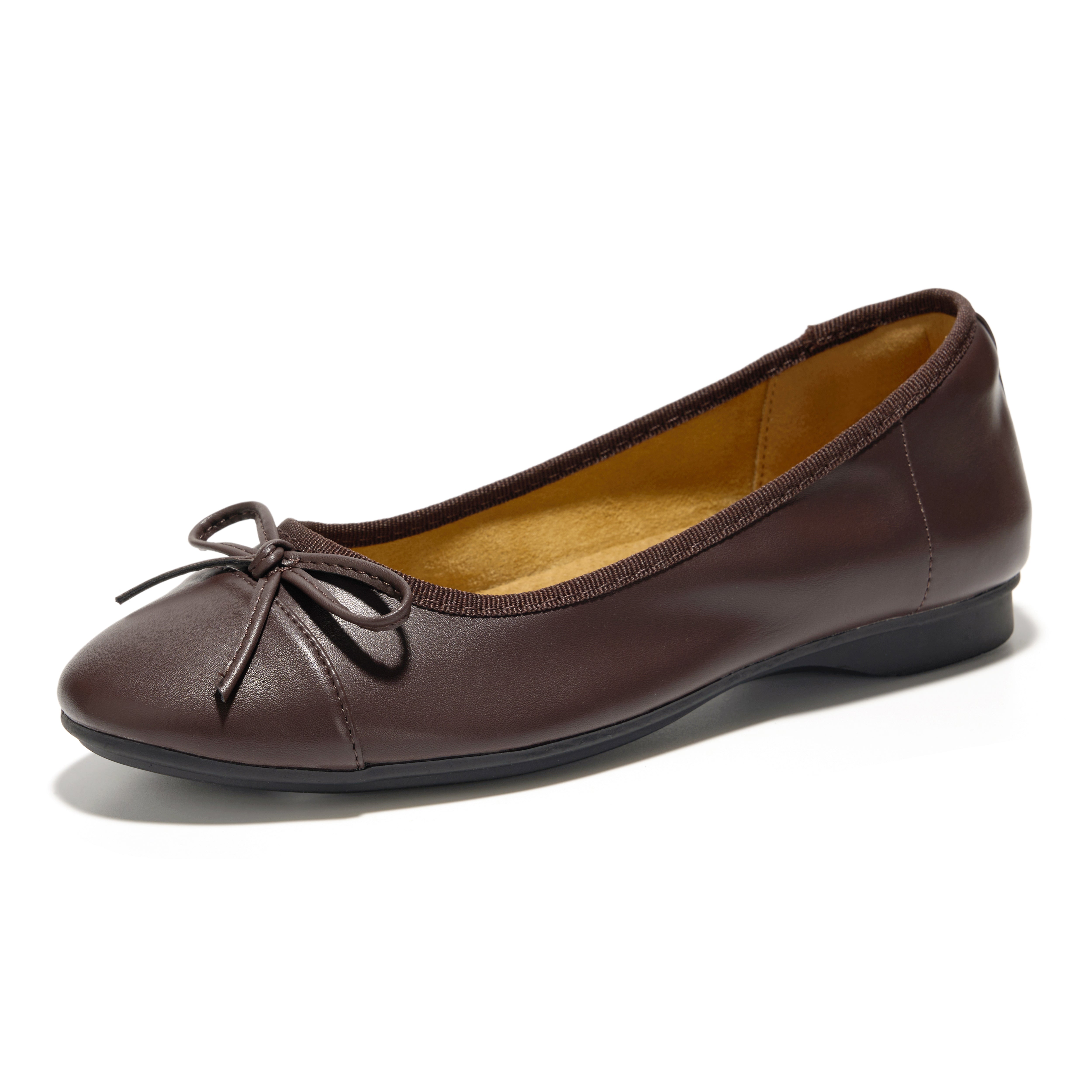 Project Cloud Women's | Genuine Leather Insole Womens Ballet Flats | Memory Foam | Lightweight | Non-Slip - Ashley