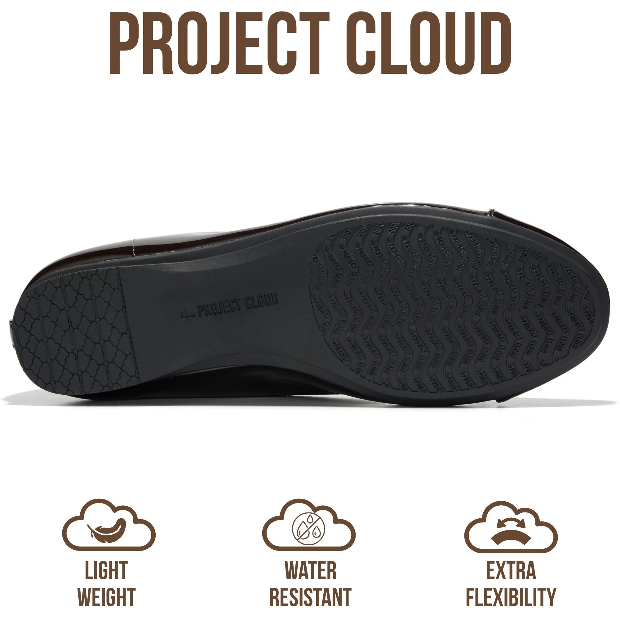 Project Cloud Women's | Genuine Leather Insole Womens Ballet Flats | Memory Foam | Lightweight | Non-Slip - Ashley