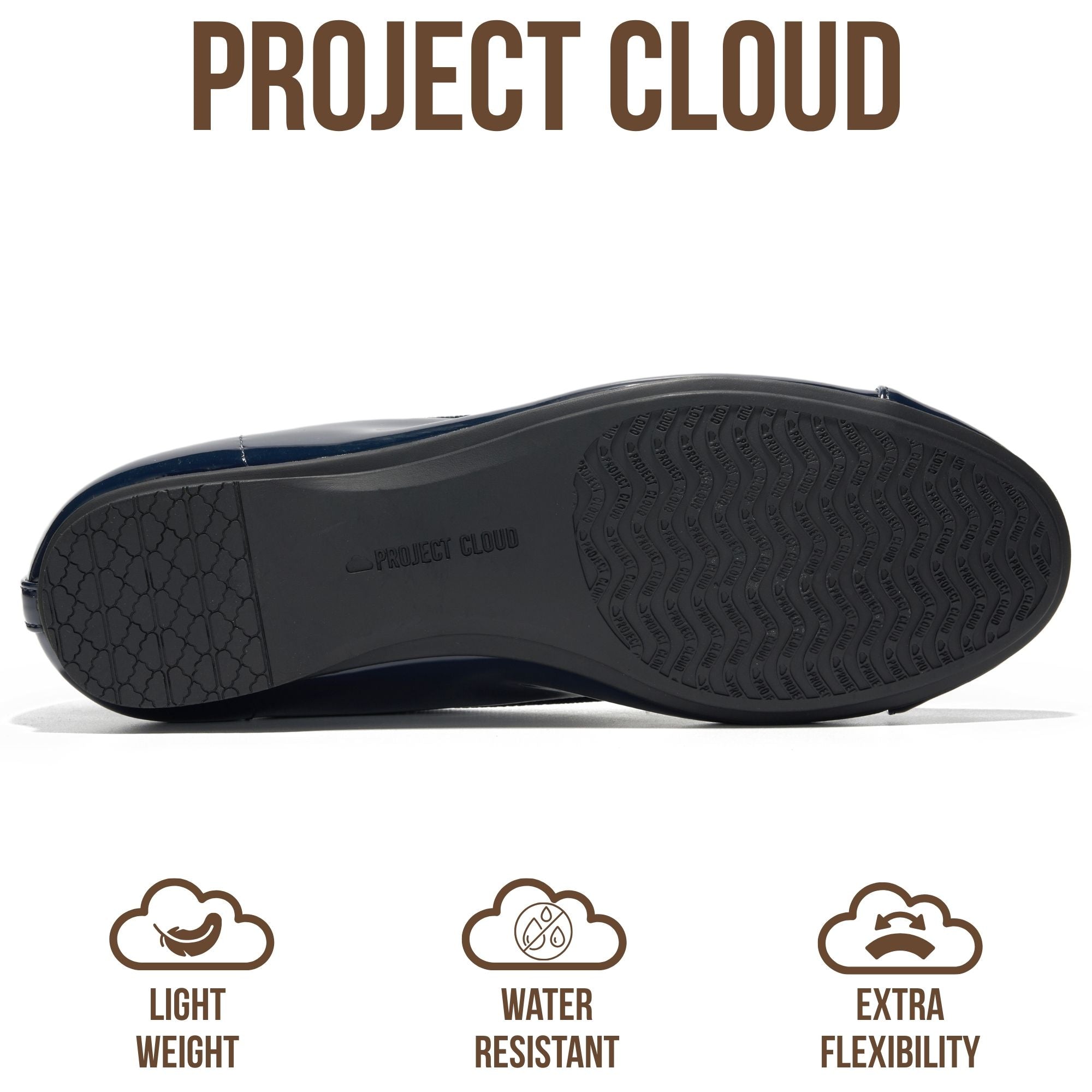 Project Cloud Women's | Genuine Leather Insole Womens Ballet Flats | Memory Foam | Lightweight | Non-Slip - Ashley
