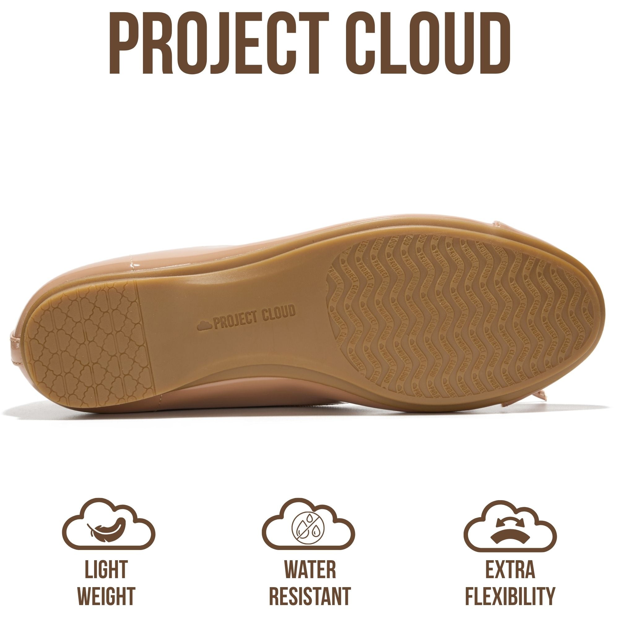 Project Cloud Women's | Genuine Leather Insole Womens Ballet Flats | Memory Foam | Lightweight | Non-Slip - Ashley