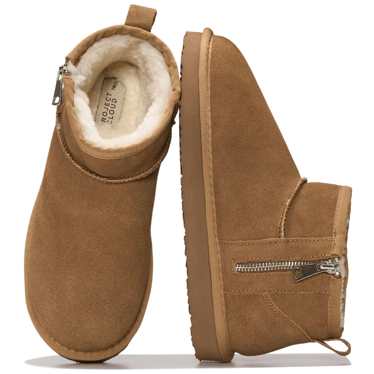 Project Cloud Women's |  100% Genuine Suede Ankle Boots | Water Resistant | Memory Foam| Lightweight | Non-Slip - Ava - Project Cloud - Boots -Shop Project Cloud premium footwear Now!