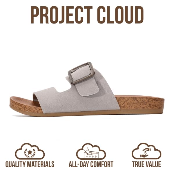 Project Cloud Women's | Platform Sandals Women | Plush and Soft Insole | Lightweight | Non-Slip - Balanced