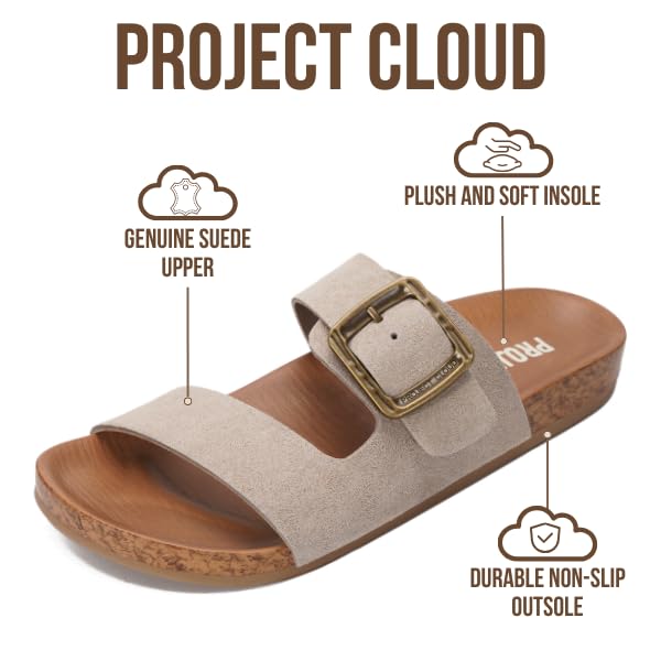 Project Cloud Women's | Platform Sandals Women | Plush and Soft Insole | Lightweight | Non-Slip - Balanced